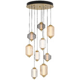 Bright Sea Lighting Brass Altos 9 Light LED Pendant