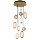 Bright Sea Lighting Brass Altos 9 Light LED Pendant