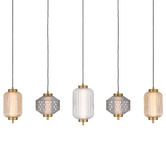 Bright Sea Lighting Brass Altos 5 Light LED Pendant