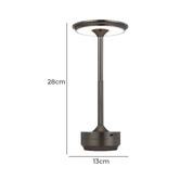 Bright Sea Lighting 28cm Chiara Rechargeable LED Table Lamp with USB
