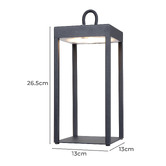 Bright Sea Lighting 31cm Eleni Rechargeable LED Table Lamp with USB