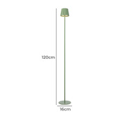 Bright Sea Lighting 120cm Elea Rechargeable LED Floor Lamp with USB