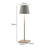 Bright Sea Lighting Caia Iron LED Cordless Table Lamp with USB