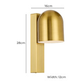 Bright Sea Lighting Lucienna Touch Wall Sconce