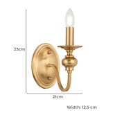 Bright Sea Lighting Astra Iron Wall Sconce