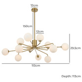 Bright Sea Lighting Orion 12 Light Pendant