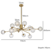 Bright Sea Lighting Phoebe 12 Light Pendant