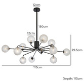 Bright Sea Lighting Phoebe 12 Light Pendant