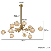Bright Sea Lighting Calista 12 Light Pendant
