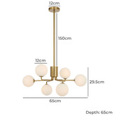Bright Sea Lighting Orion 6 Light Pendant