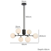 Bright Sea Lighting Orion 6 Light Pendant