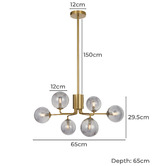 Bright Sea Lighting Amara 6 Light Pendant