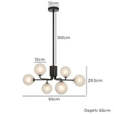 Bright Sea Lighting Lysander 6 Light Pendant