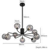 Bright Sea Lighting Amara 9 Light Pendant