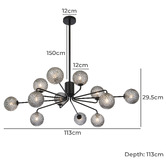 Bright Sea Lighting Apollo 12 Light Pendant