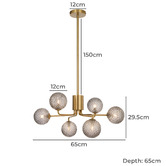 Bright Sea Lighting Apollo 6 Light Pendant