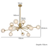 Bright Sea Lighting Lysander 12 Light Pendant