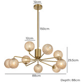 Bright Sea Lighting Zephyr 9 Light Pendant