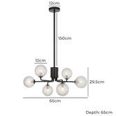 Bright Sea Lighting Phoebe 6 Light Pendant
