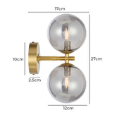 Bright Sea Lighting Calista 2 Light Wall Sconce