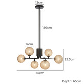 Bright Sea Lighting Calista 6 Light Pendant
