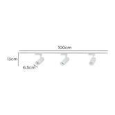 Bright Sea Lighting Suzi Aluminium Adjustable 3 Lamp LED Track Light