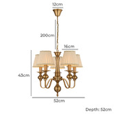 Bright Sea Lighting Artemis 5 Light Pendant