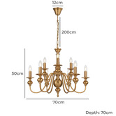 Bright Sea Lighting Astra 9 Light Pendant