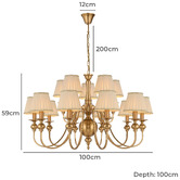Bright Sea Lighting Artemis 15 Light Pendant