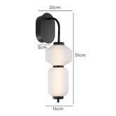 Bright Sea Lighting Torso Black Iron LED Wall Sconce