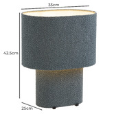 Bright Sea Lighting Gordon Iron Boucle Table Lamp