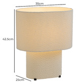 Bright Sea Lighting Gordon Iron Boucle Table Lamp