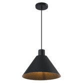 Bright Sea Lighting Tiago Hammered Metal Cone Pendant Light
