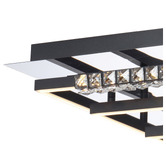 Bright Sea Lighting Fletcher Square Aluminium LED Semi Flush Ceiling Light