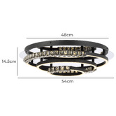 Bright Sea Lighting Isla LED Semi Flush Mount Ceiling Light