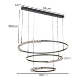 Bright Sea Lighting Isla 3 Tier LED Pendant Light