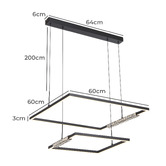 Bright Sea Lighting Fletcher 2 Tier LED Pendant Light