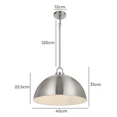 Bright Sea Lighting Henri Iron Pendant Light
