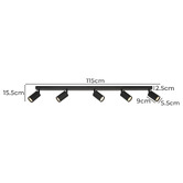 Bright Sea Lighting Atmore 5 Light Bar Spotlight