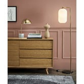 Bright Sea Lighting Dean Ul Marble &amp; Glass Floor Lamp