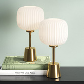 Bright Sea Lighting Elara Frosted Glass Table Lamp
