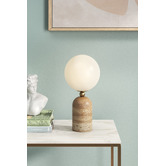 Bright Sea Lighting Aseneth Travertine Table Lamp