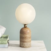 Bright Sea Lighting Aseneth Travertine Table Lamp