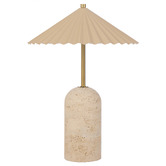 Bright Sea Lighting Thierry Travertine LED Table Lamp