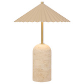 Bright Sea Lighting Thierry Travertine LED Table Lamp