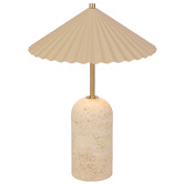 Bright Sea Lighting Thierry Travertine LED Table Lamp