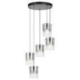 Bright Sea Lighting Ximena Metal &amp; Glass LED 5 Light Pendant