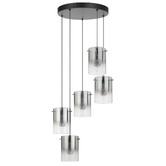 Bright Sea Lighting Ximena Metal &amp; Glass LED 5 Light Pendant