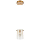 Bright Sea Lighting Ximena Metal &amp; Glass LED Pendant Light