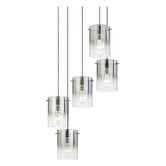 Bright Sea Lighting Ximena Metal &amp; Glass LED 5 Light Pendant